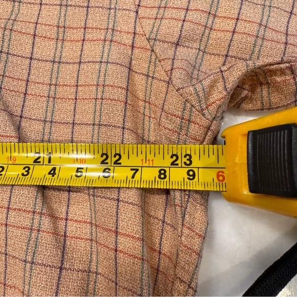 Burberry London Men’s Tan Striped Striped Button Down Shirt Short Sleeves Sz M - Picture 4 of 9